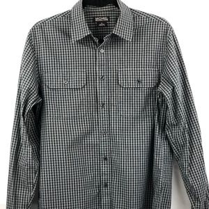 MICHAEL KORS PLAID CHECK BLACK MED TAILORED SHIRT